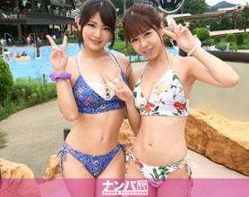 [200GANA-2135]游泳池搭讪两位美女